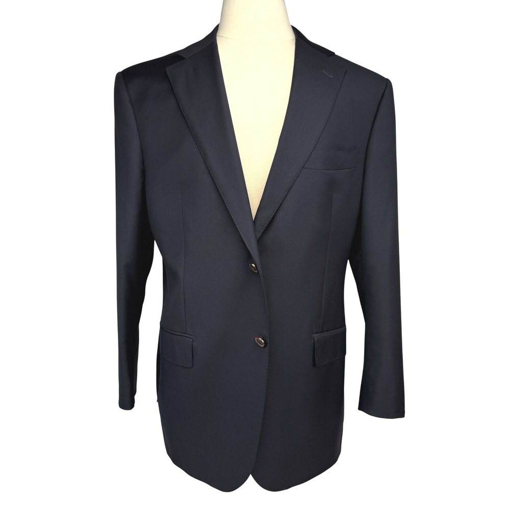 Suitsupply Napoli‎ Blueline Navy Blue Blazer Vitale Barberis Canonico Wool 46R